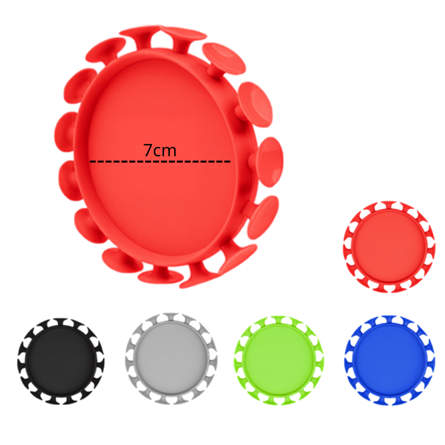 Silicone suction flying disc